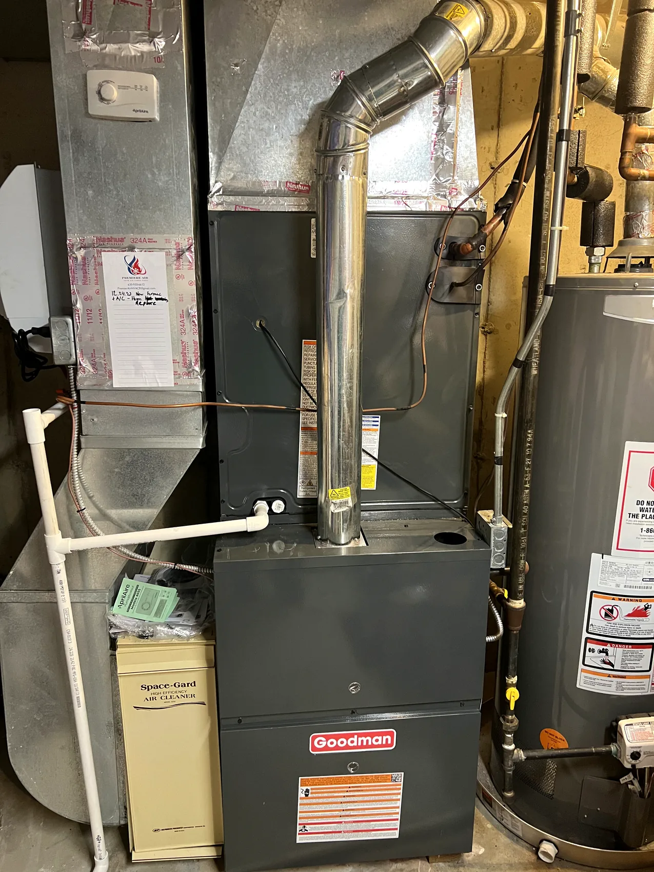 Residential furnace and mechanical room equipment